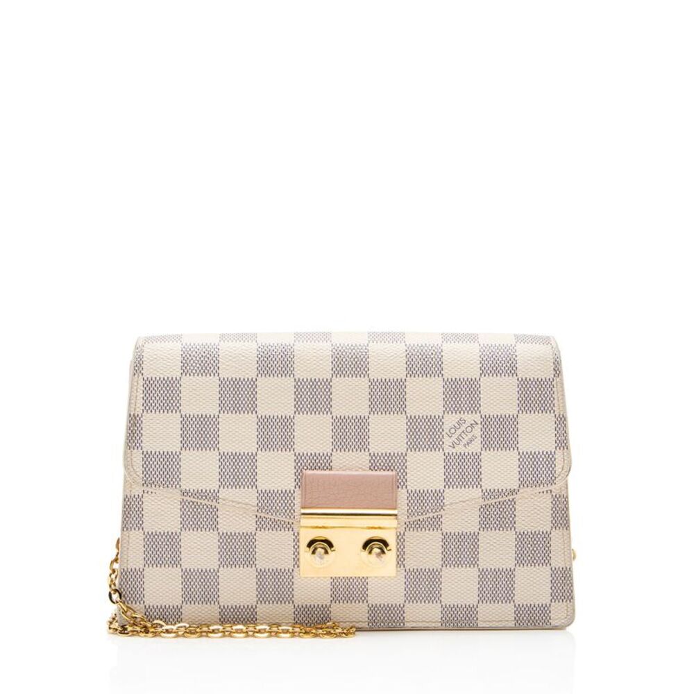 Louis Vuitton Damier Azur Croisette Chain Wallet
